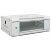 vidaXL Szafa sieciowa z przechowywaniem Grey 530 x 400 x 210 mm Stal