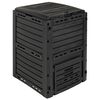 vidaXL Kompostownik ogrodowy Czarny 59,5 x 60 x 81,5 cm 280 l 100% PP