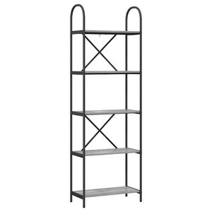 vidaXL P&oacute;łka na książki 5 poziomy 60 x 30 x 183 cm Drewno inżynieryjne