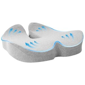 vidaXL Poduszka na siedzisko Jasnoszary 50 x 43 x 10 cm