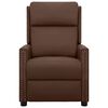 vidaXL Elektryczny fotel rozkładany, brązowy, obity sztuczną sk&oacute;rą