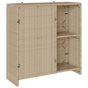 vidaXL Szafka do przechowywania Beżowy 100 x 36 x 102 cm rattan