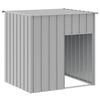 vidaXL Domek dla psa z dachem, jasnoszary, 110x103x109 cm, ocynkowana stal