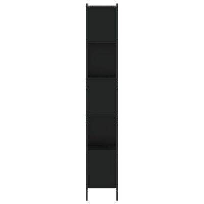 vidaXL Regał, czarny, 72x28x172 cm, materiał drewnopochodny