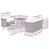 vidaXL Zestaw Sof na Ogr&oacute;d 8 pcs Beżowy polirattan