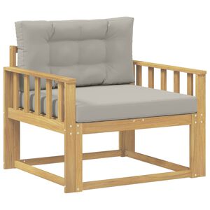 vidaXL Środkowa sofa ogrodowa Poliester Biały