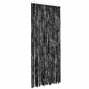 vidaXL Zasłona przeciwko owadom, antracytowa, 90x200 cm, szenil