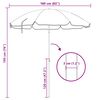 vidaXL Parasol plażowy Moro 161 x 161 x 193 cm Poliester