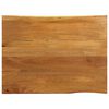 vidaXL Blat stołu, 100x80x2,5 cm, naturalna krawędź, lite drewno mango