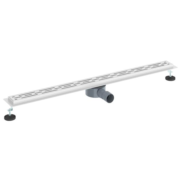 vidaXL Odpływ prysznicowy z szklaną pokrywą i syfonem 360&deg; 100 cm