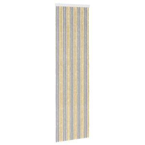 vidaXL Firanka owadobojna z chenillu Szary i beżowy 56 x 200 cm
