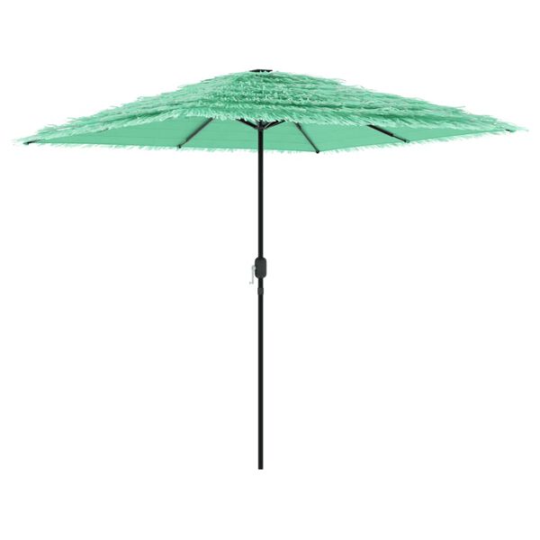 vidaXL Parasol ogrodowy na stalowym słupku, zielony, 248x248x248 cm