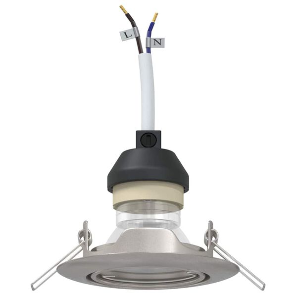 vidaXL Reflektor 12 pcs Srebrny 9 x 9 x 2.5 cm Metal