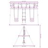 vidaXL Ogrodowy plac zabaw z huśtawkami i drabinką