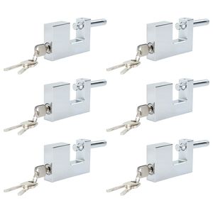 vidaXL Kł&oacute;dka 6 pcs Srebrny 7,8 x 2 x 5 cm Żelazo