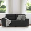 vidaXL Sofa 2-osobowa czarna 180x81x84 cm ze sk&oacute;ry ekologicznej