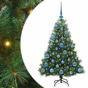 vidaXL Sztuczna choinka z 150 diodami LED Zielony 120 cm PE i PVC