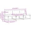 vidaXL 3 Sztuka Środkowa sofa ogrodowa Lite Drewno Akacji Naturalny