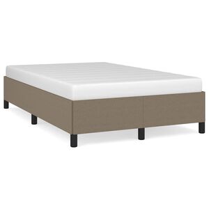 vidaXL Rama ł&oacute;żka bez materaca, taupe, 120x200 cm, obita tkaniną