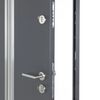 vidaXL Drzwi wejściowe, antracytowe, 90x200 cm, aluminium