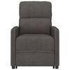 vidaXL Podnoszony fotel masujący, ciemnoszary, obity mikrofibrą