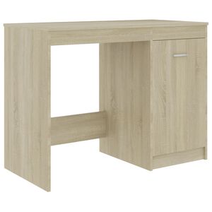 vidaXL Biurko, dąb sonoma, 100x50x76 cm, materiał drewnopochodny