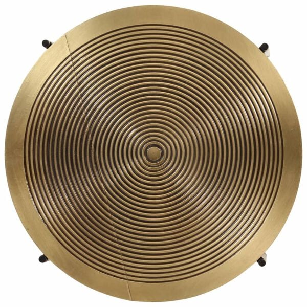 vidaXL Stoliki kawowe, 2 szt., miedź i czarny metal