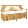 vidaXL Ławka z miejscem do przechowywania z poduszką 148 x 63 x 84 cm