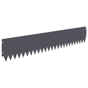 vidaXL Krawężnik do trawnika 30 szt. 103 x 20 cm Stal antracytowy