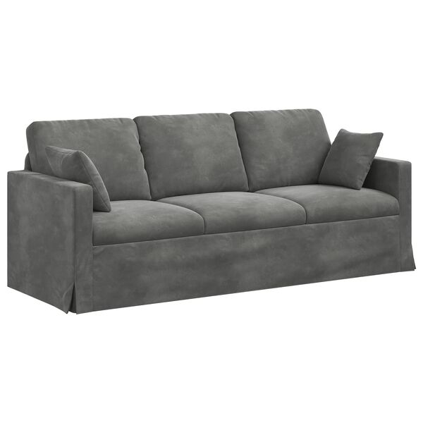 vidaXL Sofa Ciemnoszary
