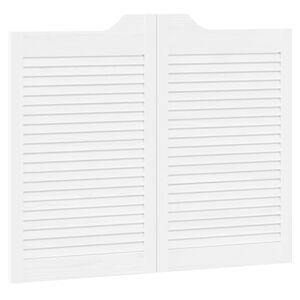 vidaXL Drzwi wahadłowe 80 x 50 cm Lite drewno sosnowe Biały