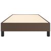 vidaXL Ł&oacute;żko kontynentalne, brązowa, obita sztuczną sk&oacute;rą, 80x200 cm