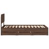 vidaXL Ramka ł&oacute;żka Dąb brązowy 75 x 190 cm Drewno inżynieryjne