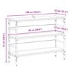 vidaXL Konsola Stare drewno 100 x 32 x 75 cm Materiał drewnopochodny