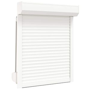 vidaXL Roleta Biały 70 x 100 cm Aluminium i poliuretan