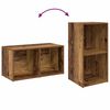 vidaXL Zestaw szafek RTV 2 pcs Stare drewno 37 x 35 x 72 cm