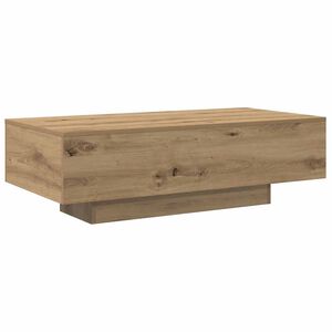 vidaXL Stolik kawowy, dąb artisan, 100x49,5x31 cm