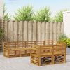 vidaXL Zestawy sof 8 pcs Naturalny Lite Drewno Akacji