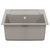 vidaXL Zlew Szary 780 x 500 mm 80% Kwarc i 20% Żywica