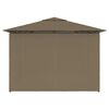 vidaXL Namiot ogrodowy z zasłonami, 4 x 3 m, taupe, 180 g/m²