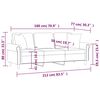 vidaXL 3-osobowa sofa z poduszkami, kremowa, 180 cm, sztuczna sk&oacute;ra