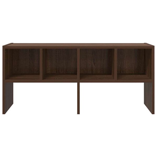 vidaXL Stojak na buty, sztaplowany, brązowy dąb, 89,5x30x40 cm