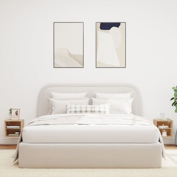 vidaXL Ścienne szafki TV z LED, 2 szt., dąb sonoma, 30x28,5x30 cm