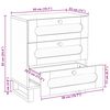 vidaXL Szafka Nocna Naturalny 50 x 33 x 62 cm Drewno z mango