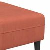vidaXL Sofa materiałowa z poduszką Czerwono-pomarańczowy 208 cm