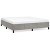 vidaXL Rama ł&oacute;żka bez materaca jasnoszara 193x203 cm King Velvet