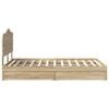 vidaXL Ł&oacute;żko z miejscem do przechowywania Dąb Sonoma 120 x 200 cm
