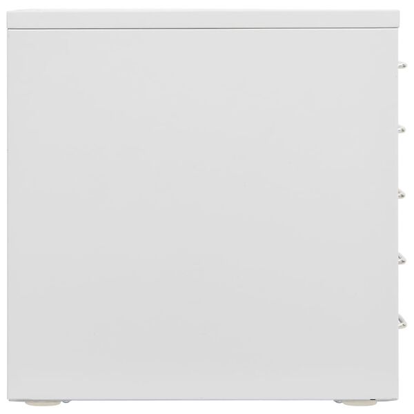 vidaXL Szafka biurowa, szara, 28x35x35 cm, metalowa