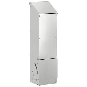 vidaXL Karmnik dla kur Srebrny 13 x 12 x 51 cm Stal Galwanizowana