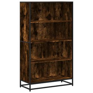 vidaXL Regał, przydymiony dąb, 80,5x35x139 cm, materiał drewnopochodny